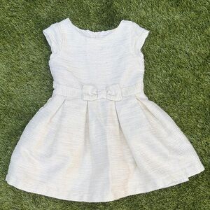 Elegant Cream with gold and silver sparkling details Girls 4T dress
